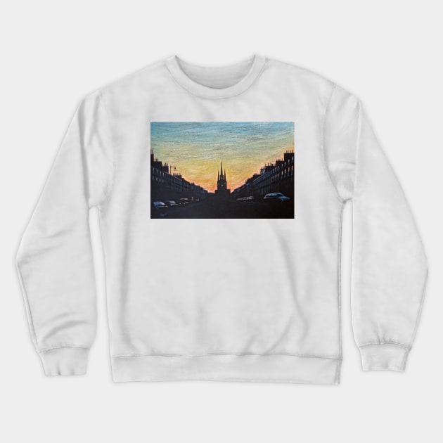 Edinburgh Twilight Crewneck Sweatshirt by richardpaul